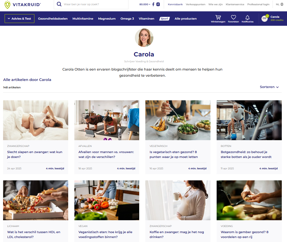 Kennisartikelen Vitakruid